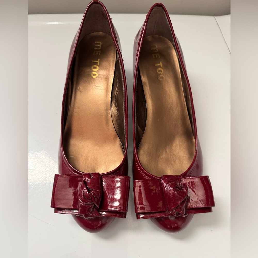 Me Too Red Patent Leather Heels